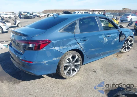 2025 Honda Civic Hybrid Sport/Sport Touring from USA, damaged, VIN 2HGFE4F86SH326577